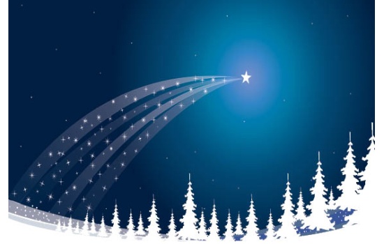 25037-Blue Falling Star